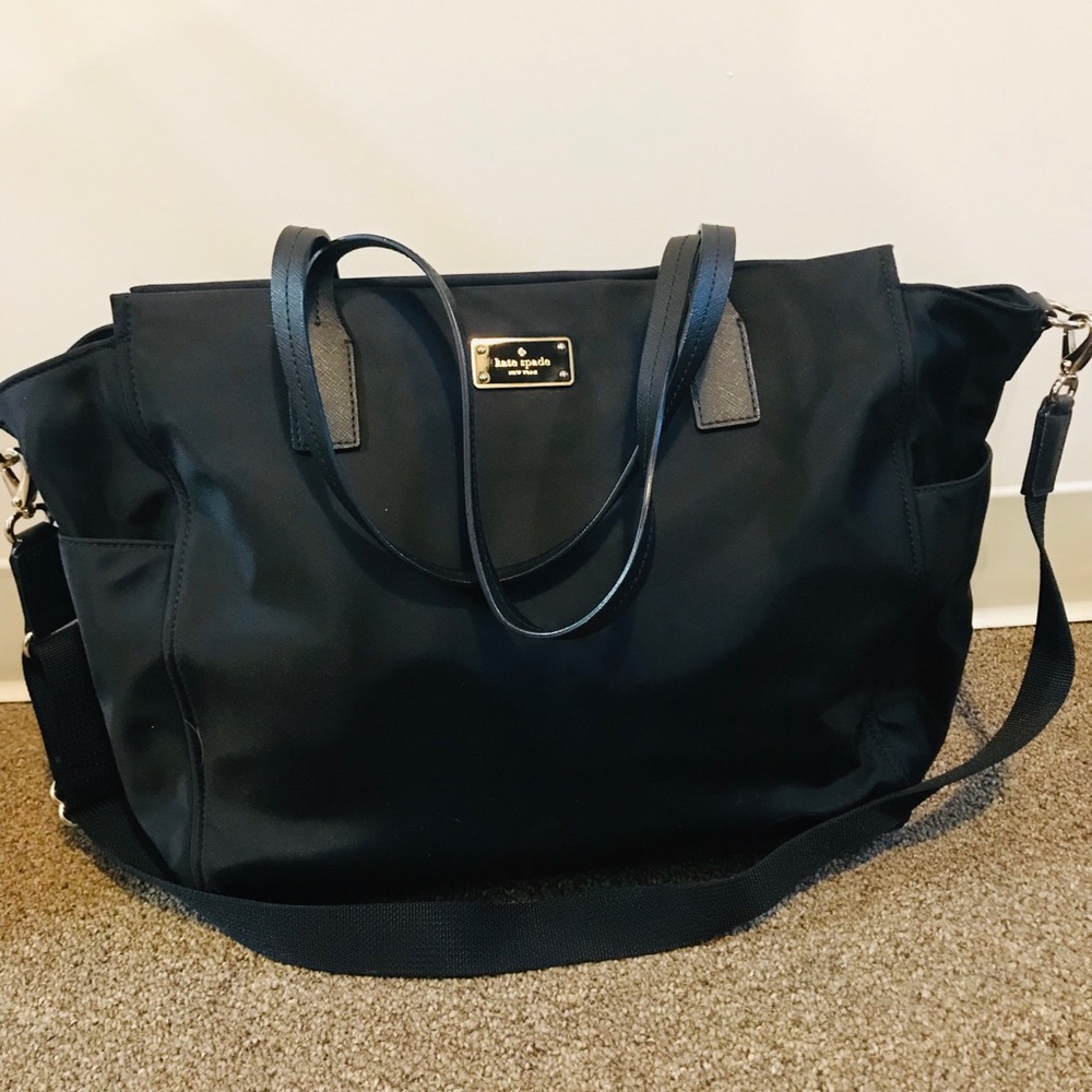 Kate Spade nylon tote bag, black
